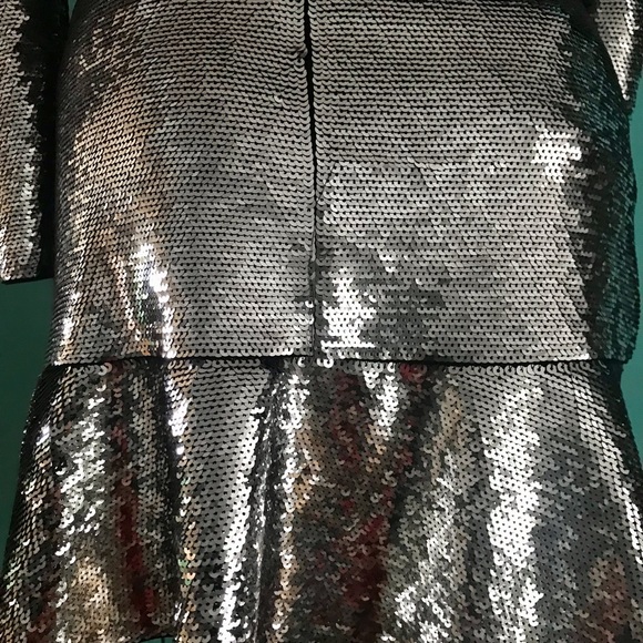 MICHEAL KORS party silver sequin dress size xxs  💗💕💗 - Picture 6 of 10